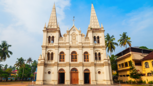 Santa Cruz Basilica Fort Kochi heritage church on Cochin shore excursion group tour